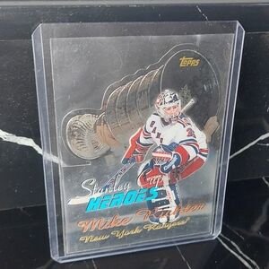 Mike Richter Goalie Topps Stanley Cup Heroes New York Rangers Card #SC16